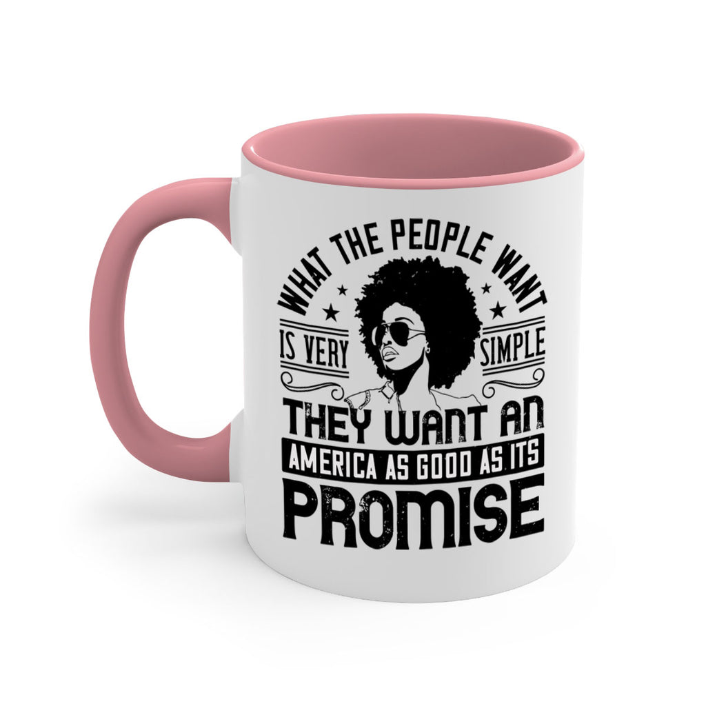 What the people want is very simple they want an America as good as its promise Style 12#- Afro - Black-Mug / Coffee Cup
