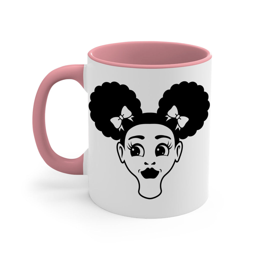afro puffs girl face 73#- Black women - Girls-Mug / Coffee Cup