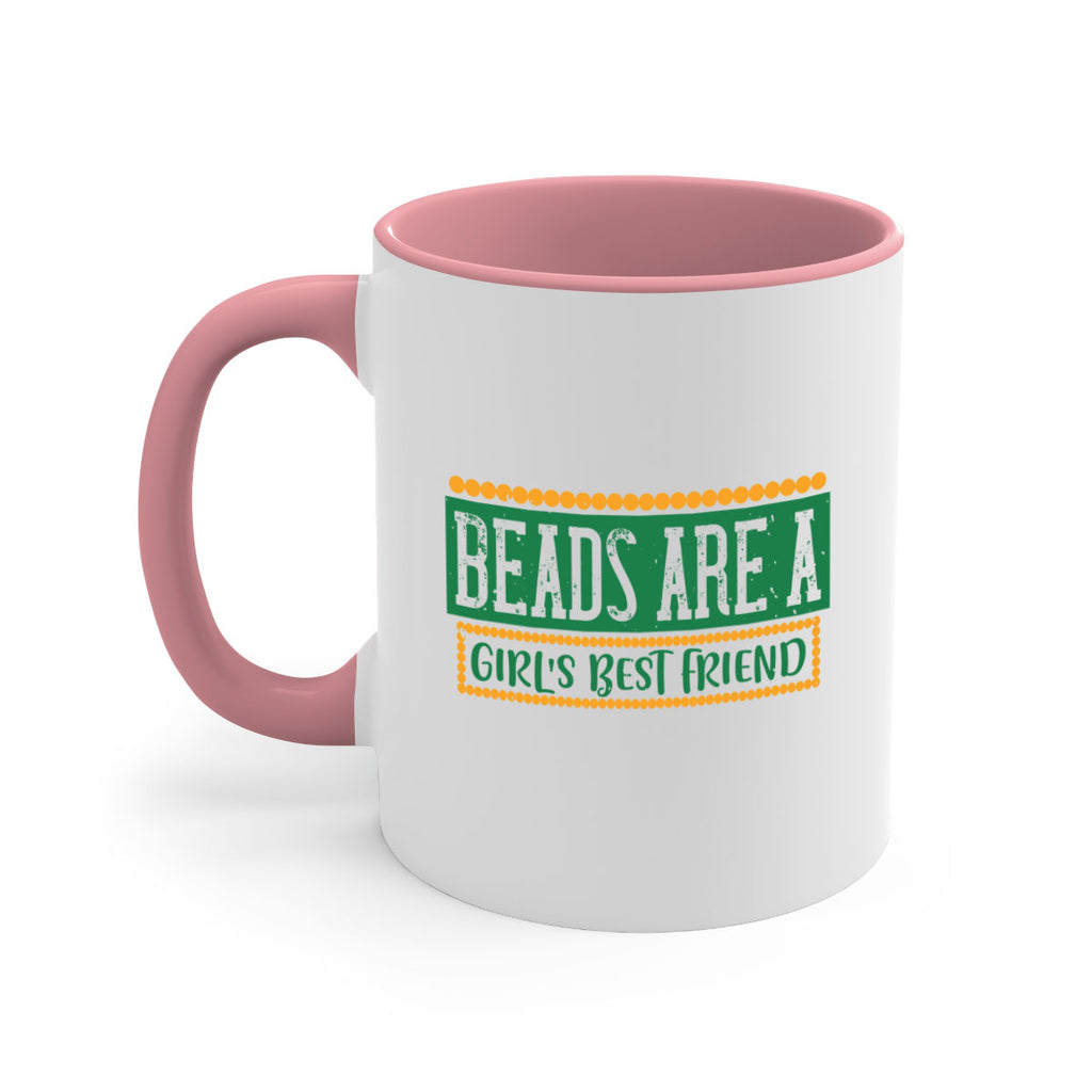 beads are a girls best friend 29#- mardi gras-Mug / Coffee Cup