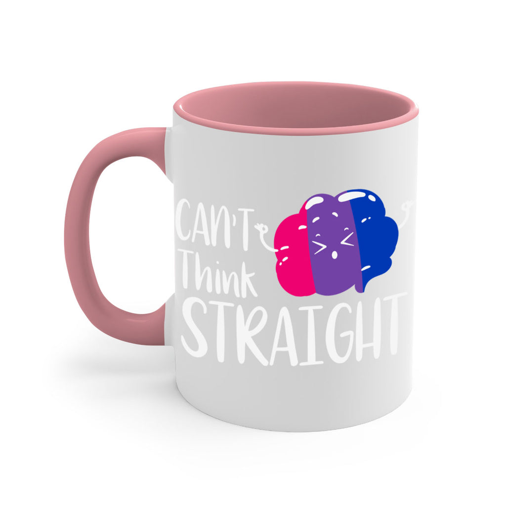 bisexual flag cant think straight 155#- lgbt-Mug / Coffee Cup