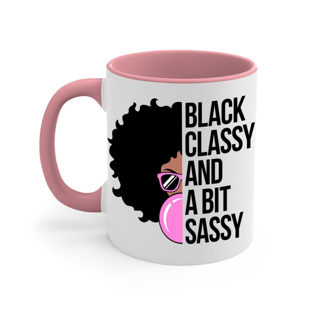 black classy and a bit sassy 250#- black words - phrases-Mug / Coffee Cup