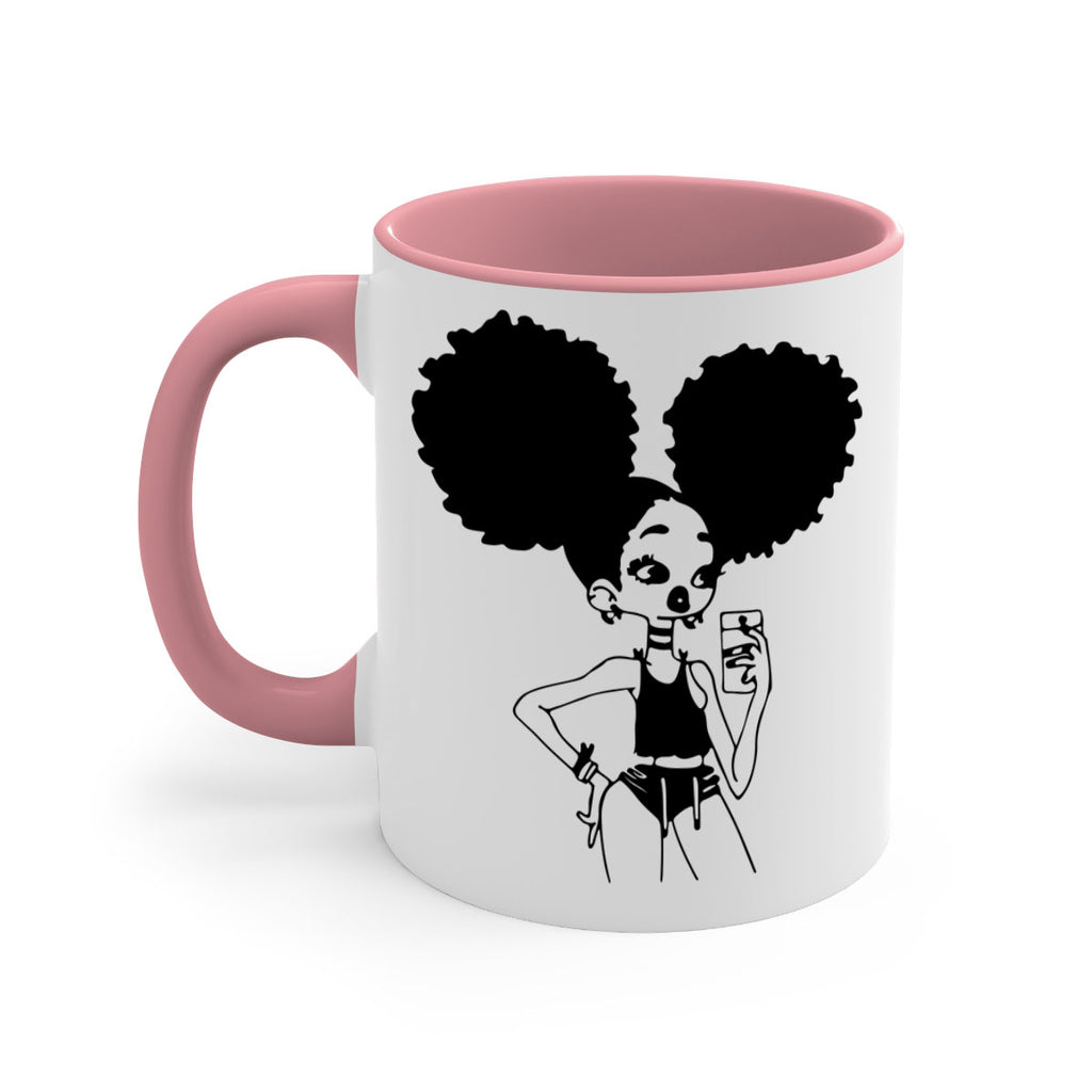 black girl taking mirror selfie  2#- Black women - Girls-Mug / Coffee Cup