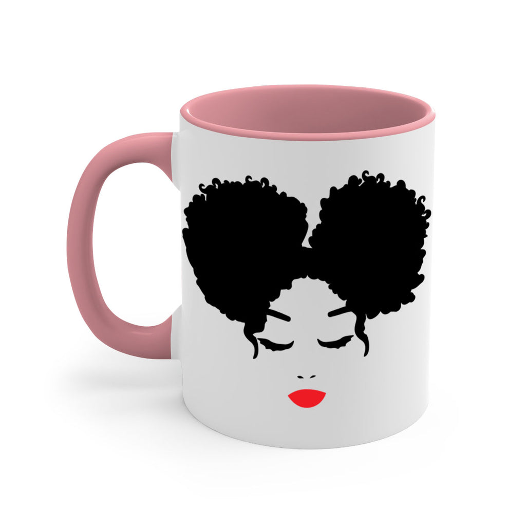 black woman red lips 9#- Black women - Girls-Mug / Coffee Cup