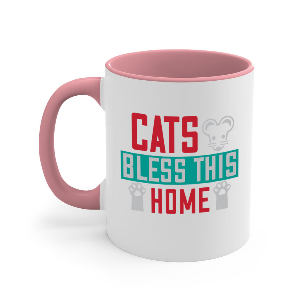 cats bless this home Style 36#- cat-Mug / Coffee Cup