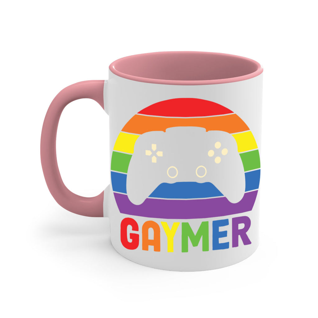 gaymer lgbt gamer rainbow flag lgbt 135#- lgbt-Mug / Coffee Cup