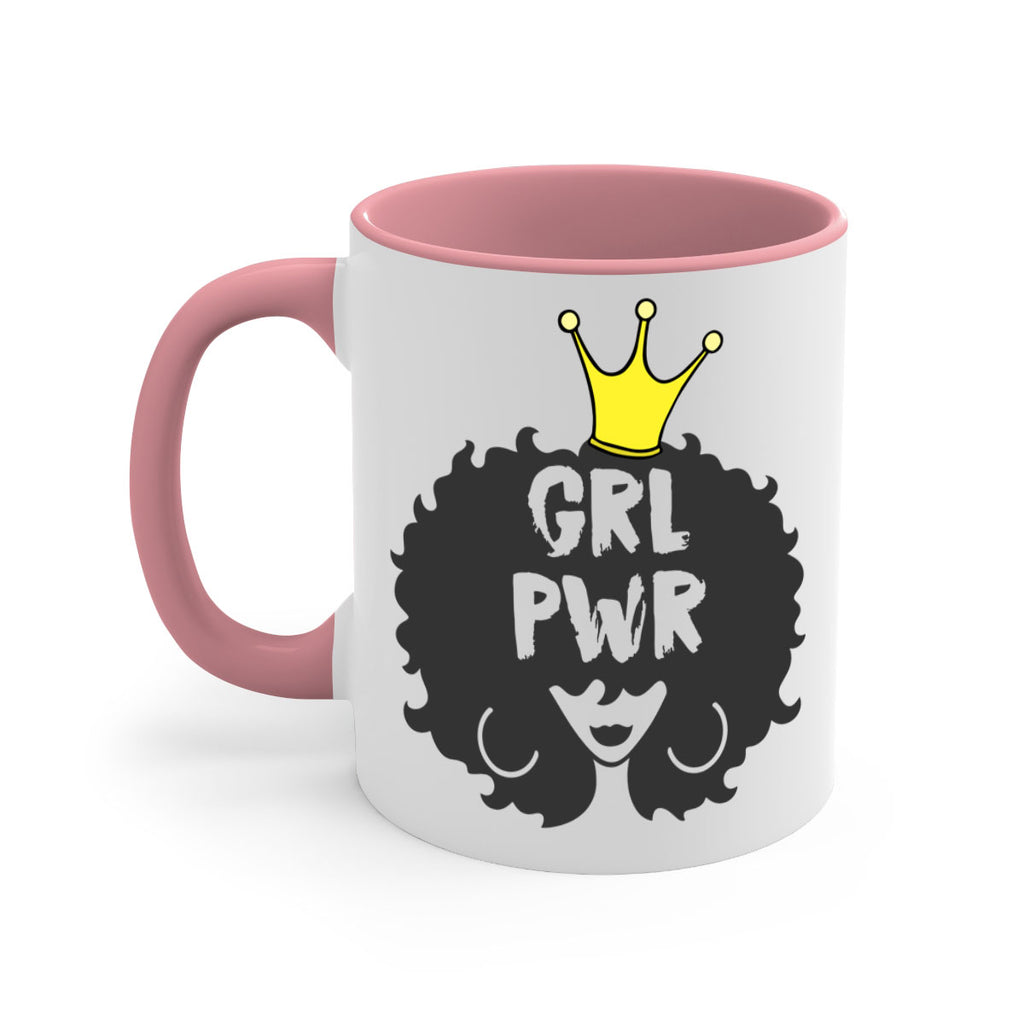 girl power with crown 34#- Black women - Girls-Mug / Coffee Cup