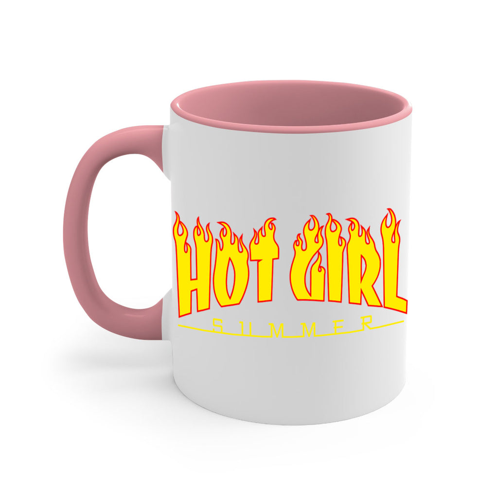 hot girl  summer fire 123#- black words - phrases-Mug / Coffee Cup