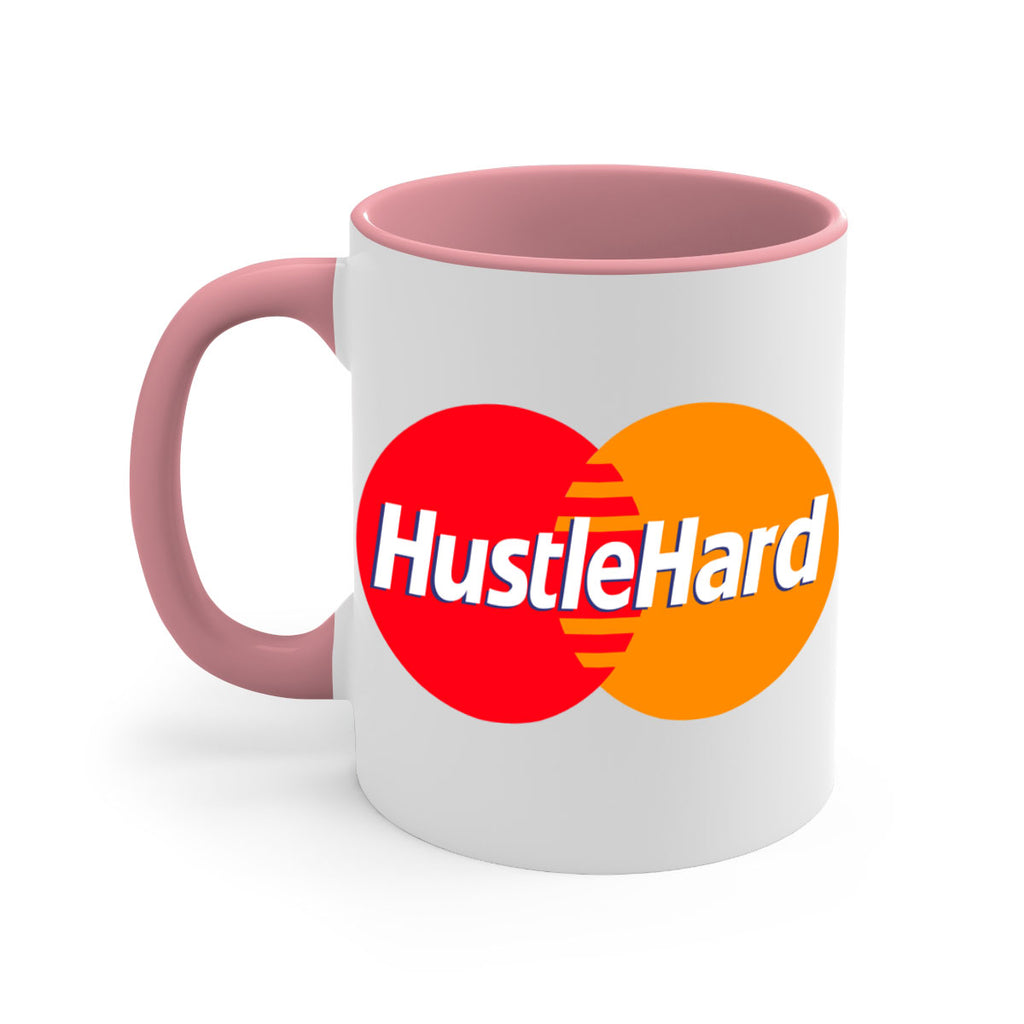 hustle hard 122#- black words - phrases-Mug / Coffee Cup