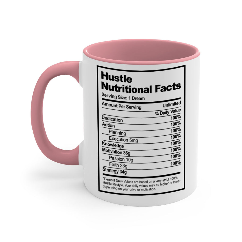 hustle nutritional facts 121#- black words - phrases-Mug / Coffee Cup