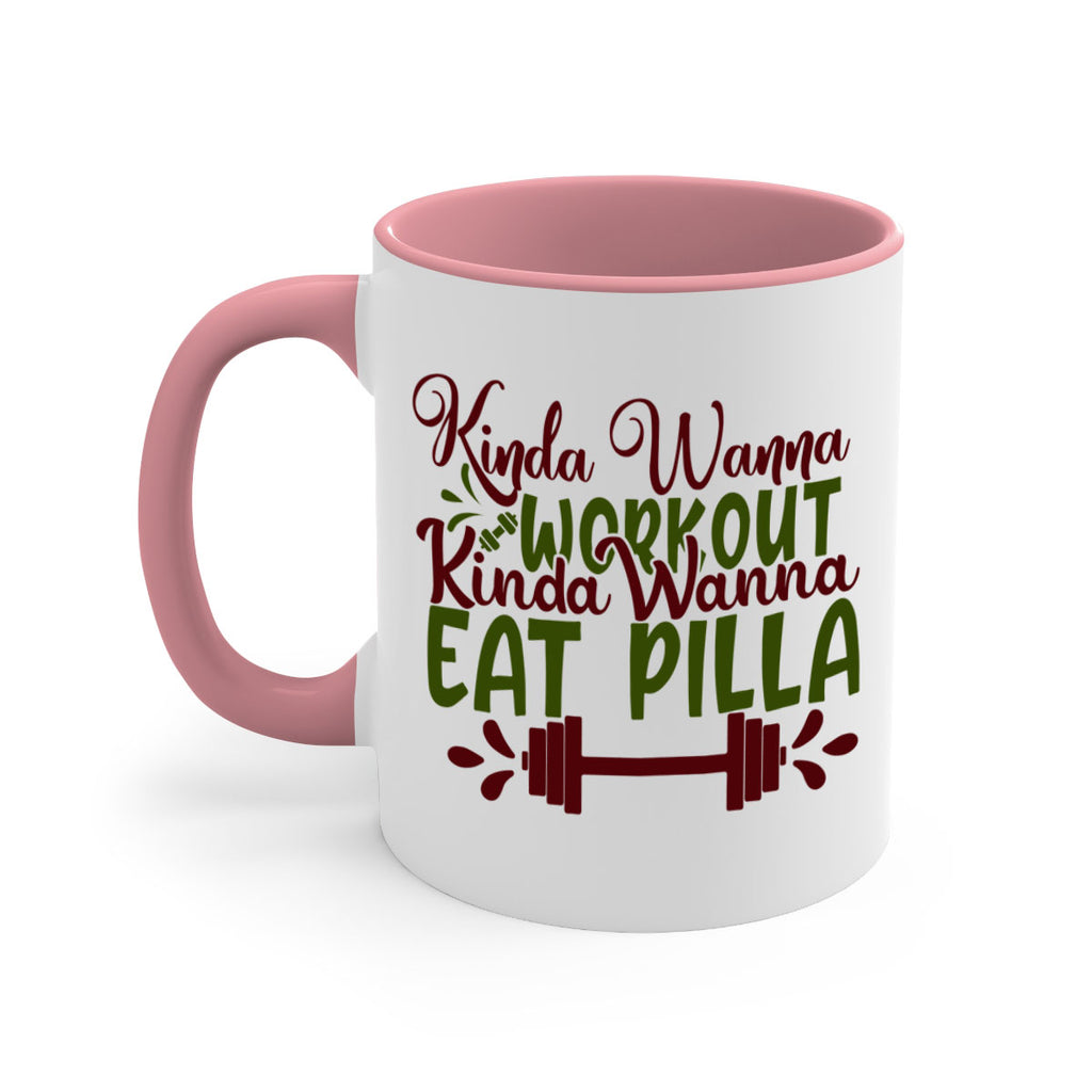 kinda wanna workout kinda wanna eat pilla 38#- gym-Mug / Coffee Cup