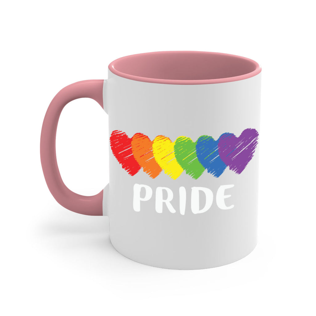lgbt pride flag rainbow hearts lgbt 99#- lgbt-Mug / Coffee Cup