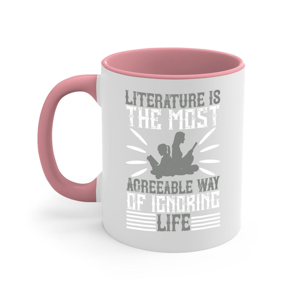 literature is the most agreeable way of ignoring life 61#- Reading - Books-Mug / Coffee Cup