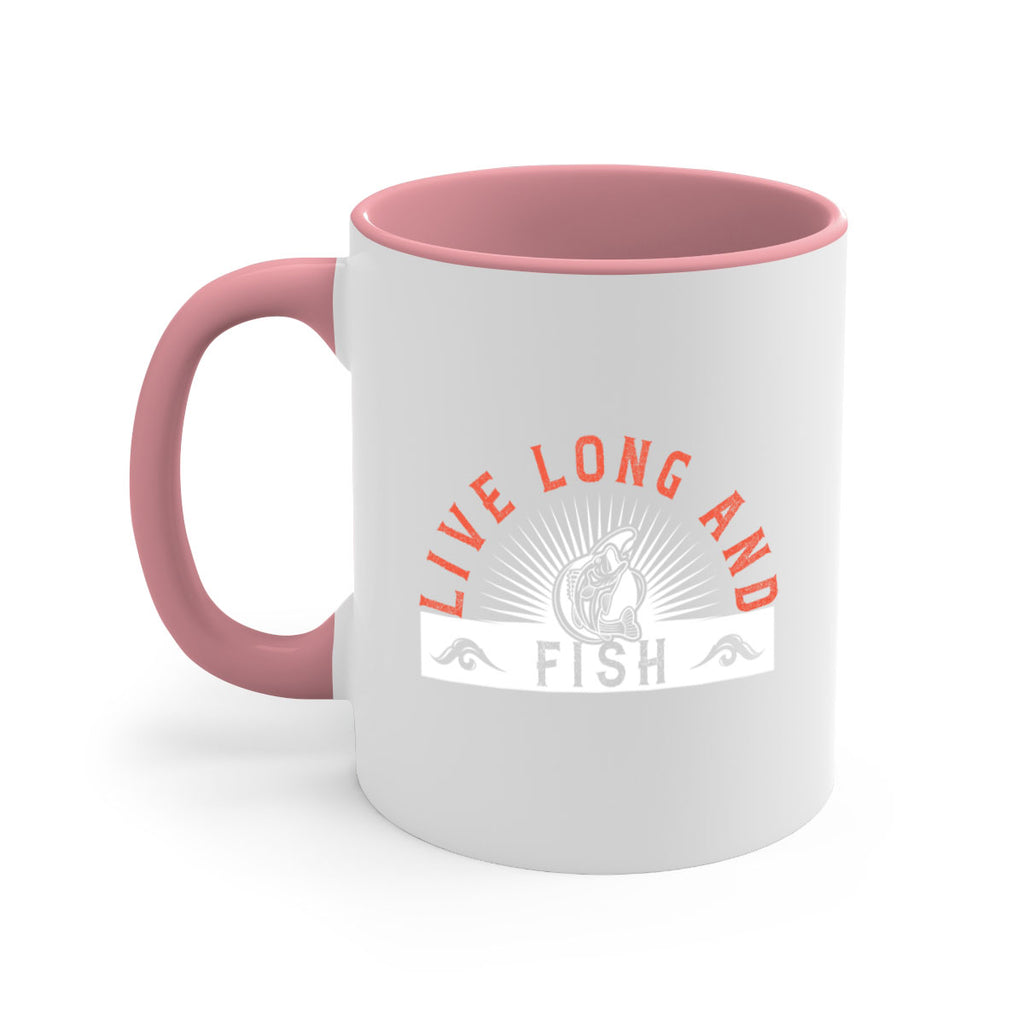 live long and fish 242#- fishing-Mug / Coffee Cup