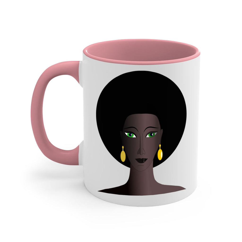 machovka black woman with green eyes 27#- Black women - Girls-Mug / Coffee Cup