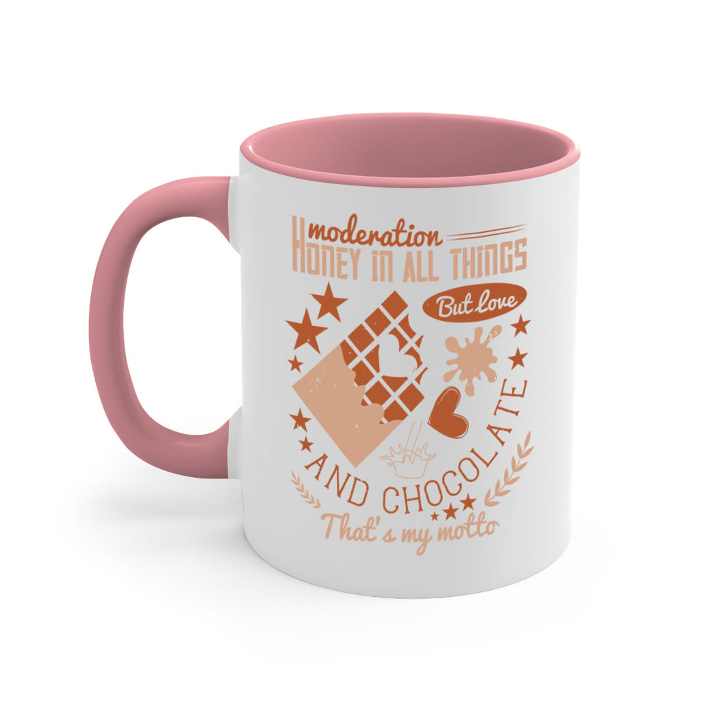 moderation honey in all things but love and chocolate thats my motto 22#- chocolate-Mug / Coffee Cup