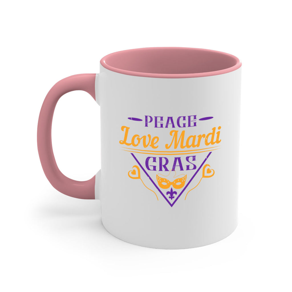 peace love mardi gras 39#- mardi gras-Mug / Coffee Cup