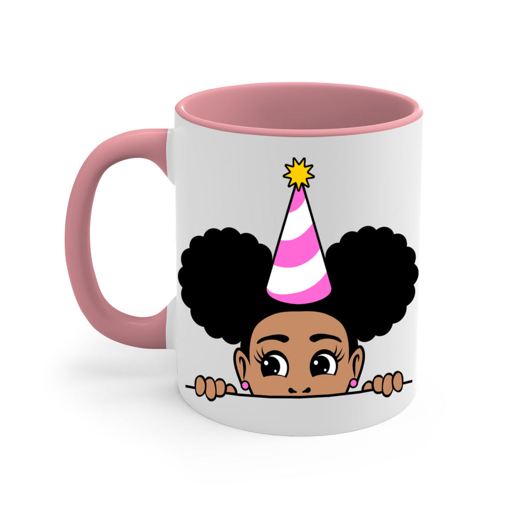 peekaboo afro puffs birthday girl 24#- Black women - Girls-Mug / Coffee Cup