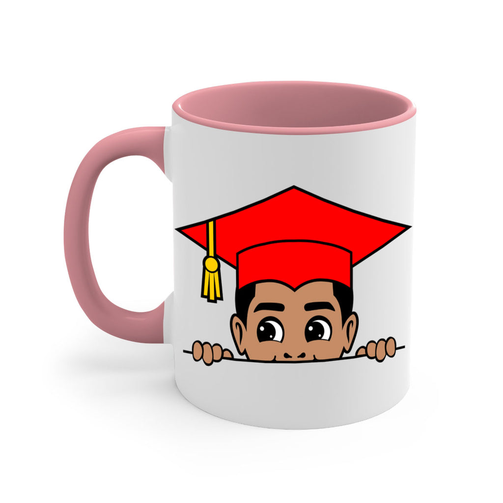 peekaboo afro puffs grad boy 20#- Black men - Boys-Mug / Coffee Cup