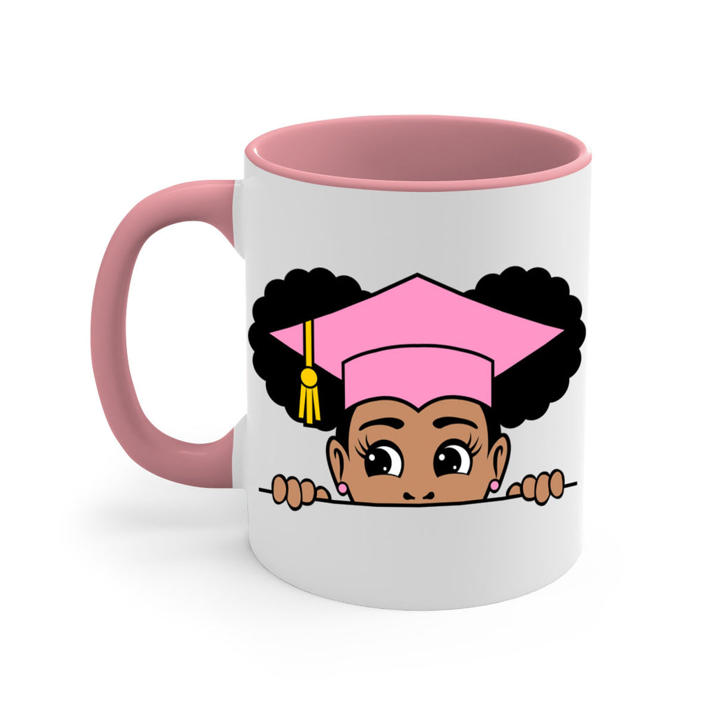 peekaboo afro puffs grad girl 23#- Black women - Girls-Mug / Coffee Cup