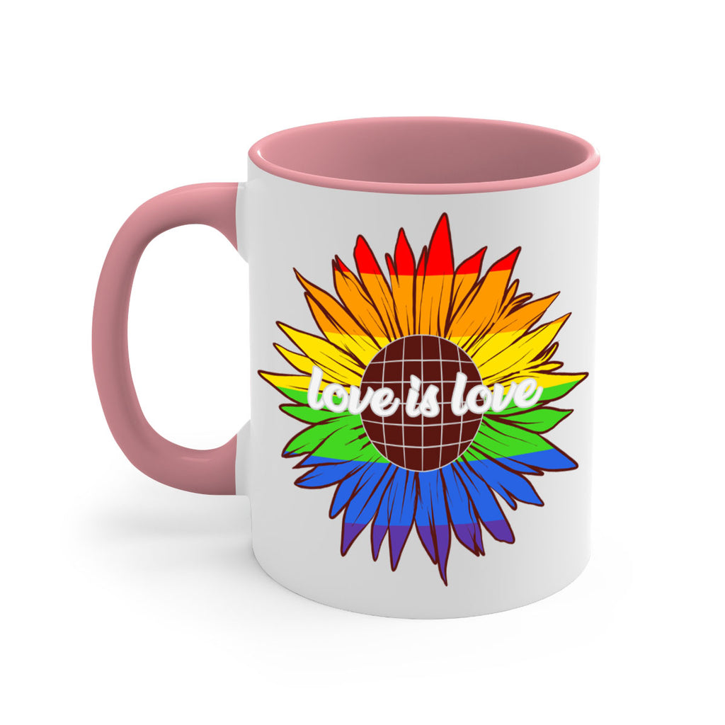 rainbow sunflower love is love 26#- lgbt-Mug / Coffee Cup