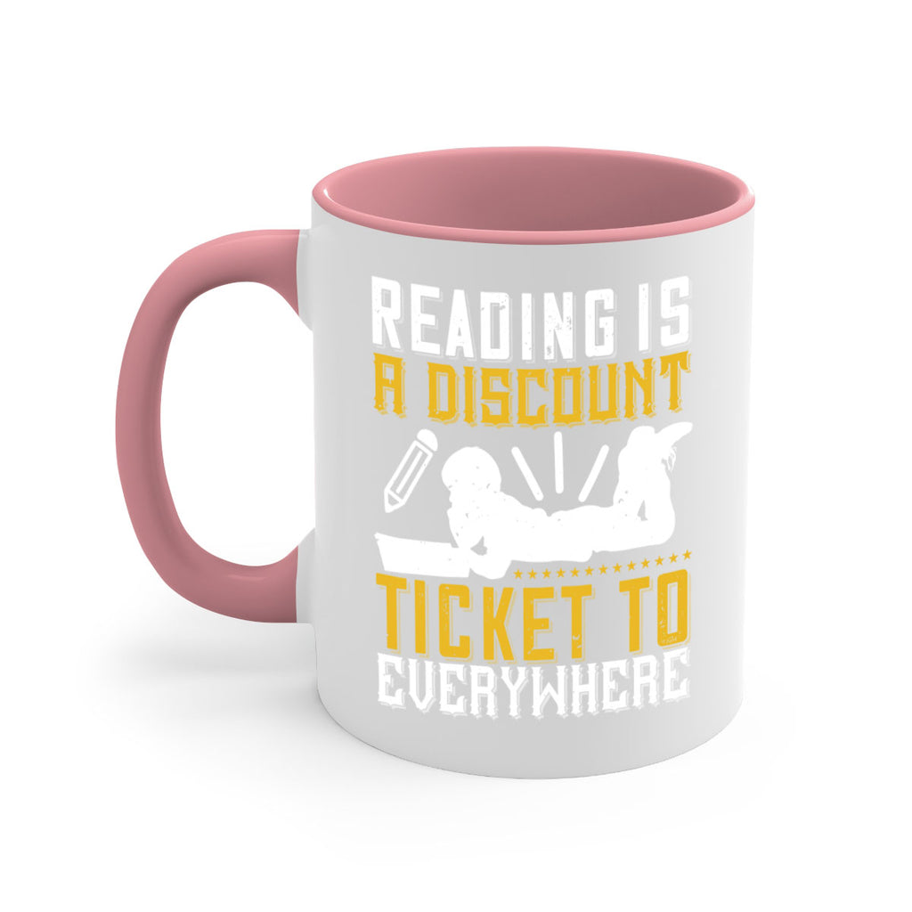 reading is a discount ticket to everywhere 16#- Reading - Books-Mug / Coffee Cup