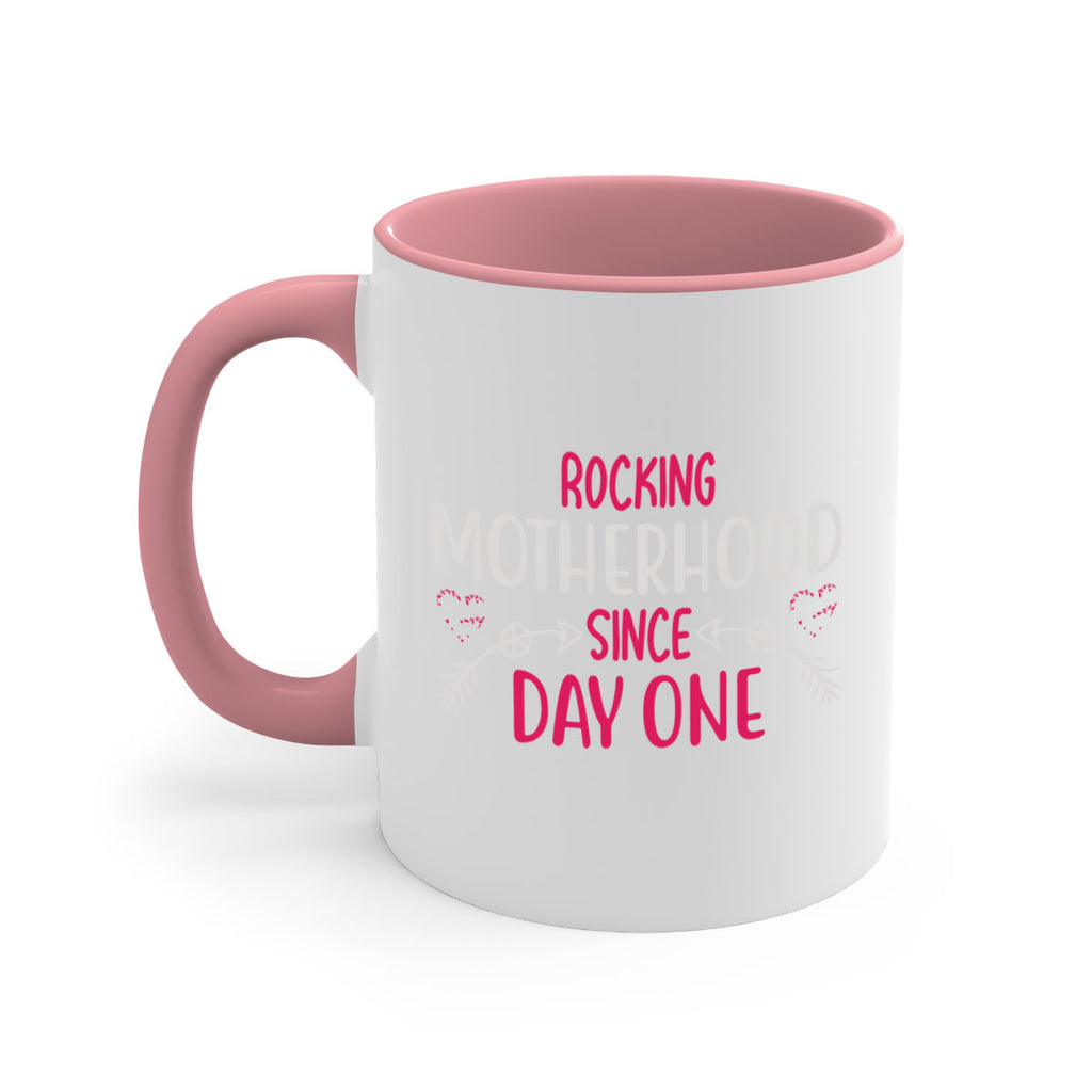 rocking motherhood since day one 69#- mom-Mug / Coffee Cup