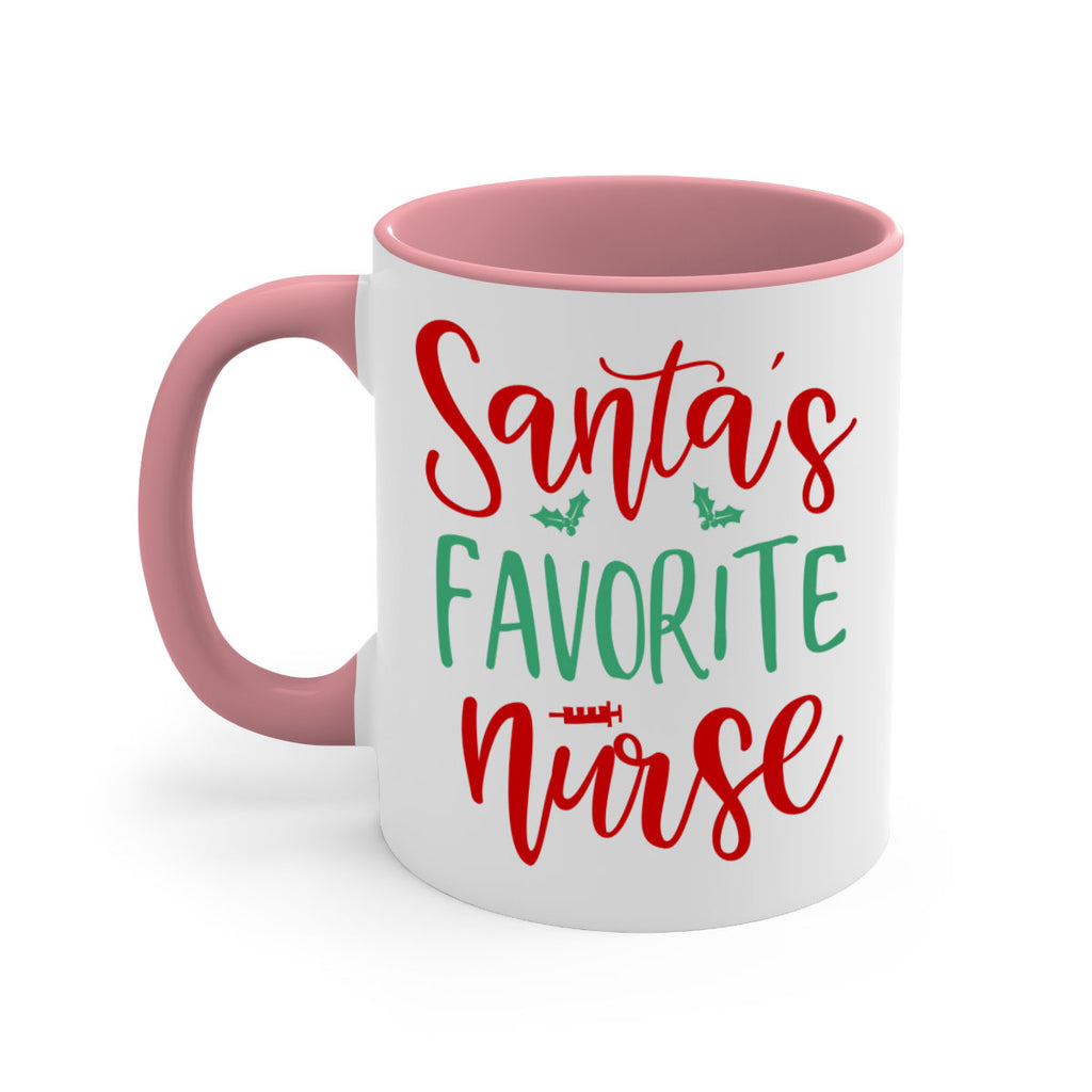 santa s favorite nurse style 608#- christmas-Mug / Coffee Cup