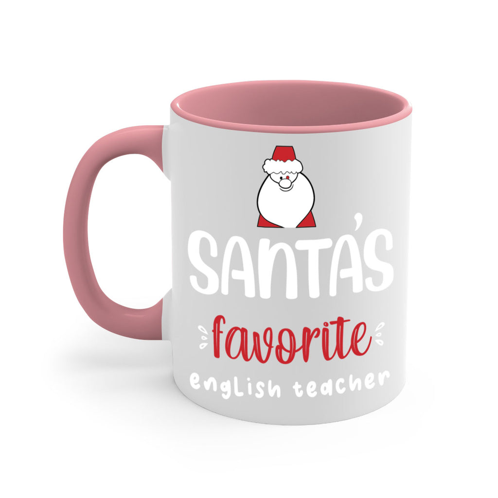 santa's favorite english teacher style 613#- christmas-Mug / Coffee Cup