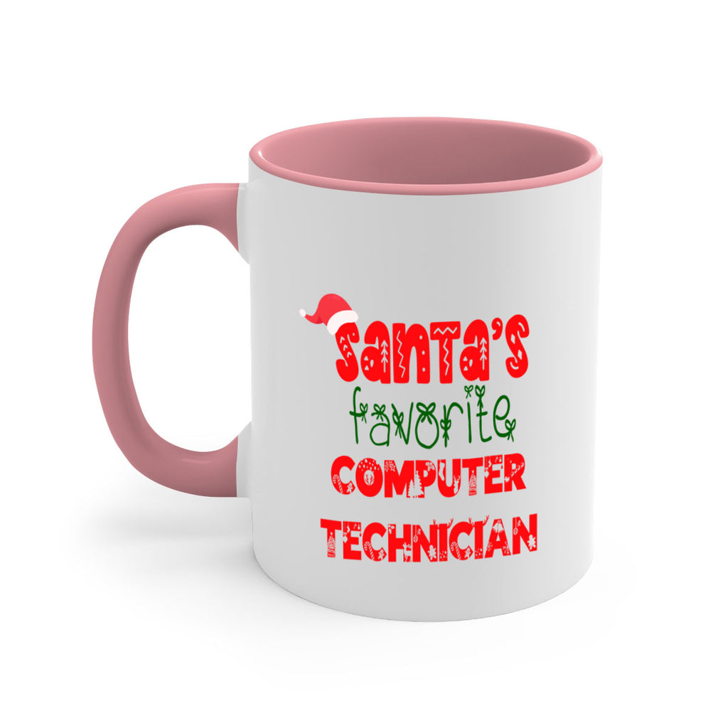 santas favorite computer technician style 734#- christmas-Mug / Coffee Cup