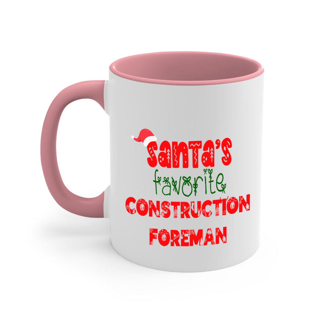 santas favorite construction foreman style 738#- christmas-Mug / Coffee Cup