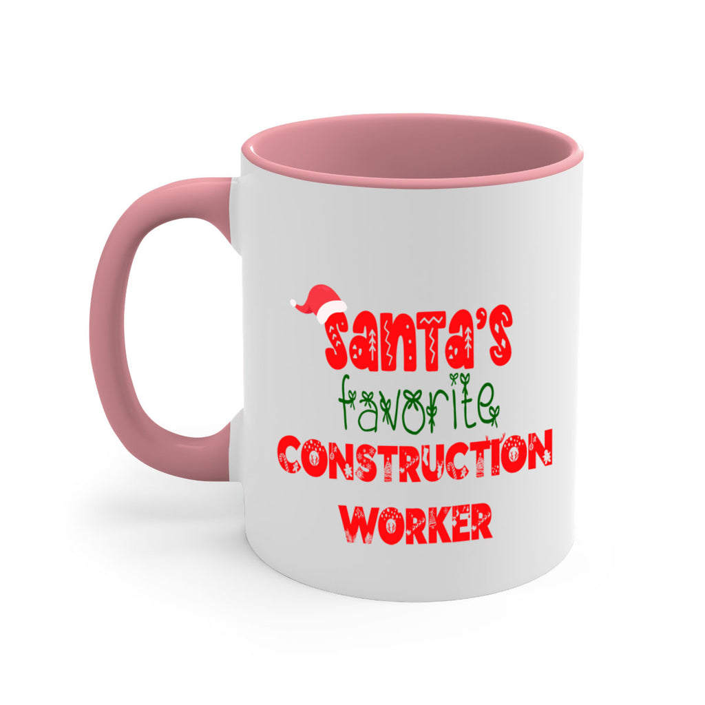 santas favorite construction worker style 739#- christmas-Mug / Coffee Cup