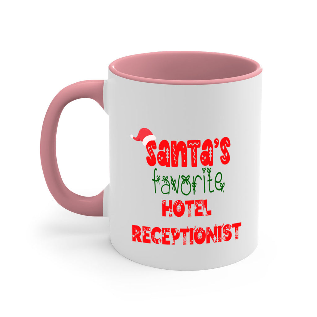 santas favorite hotel receptionist style 877#- christmas-Mug / Coffee Cup
