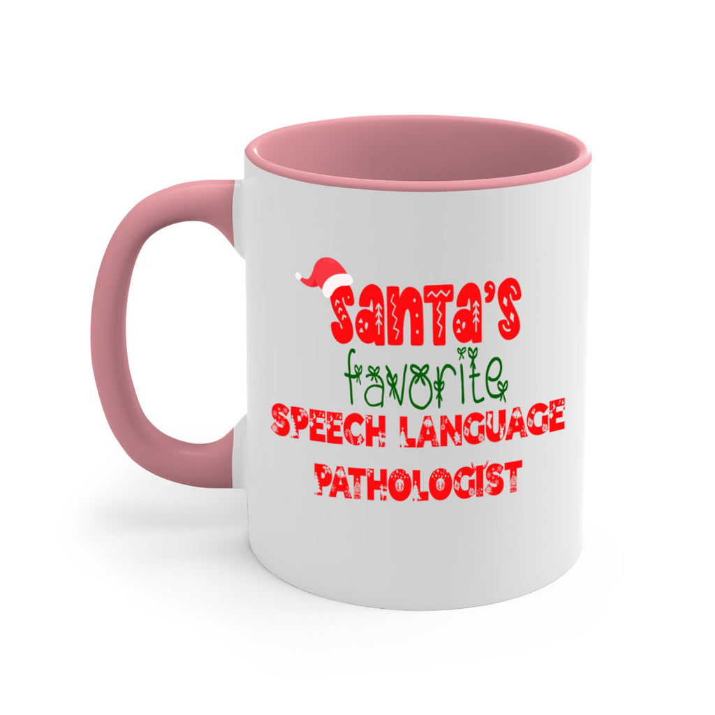 santas favorite speech language pathologist style 1090#- christmas-Mug / Coffee Cup
