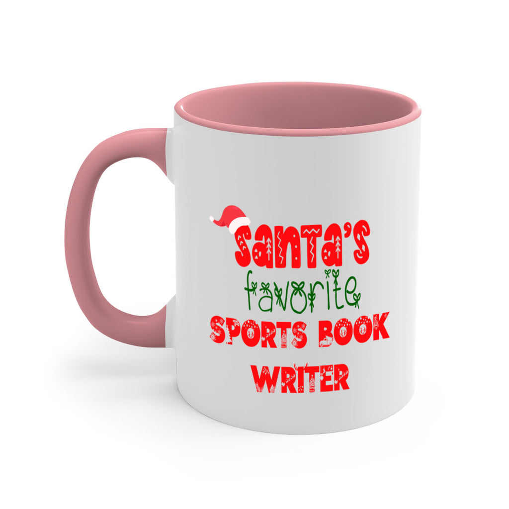 santas favorite sports book writer style 1091#- christmas-Mug / Coffee Cup