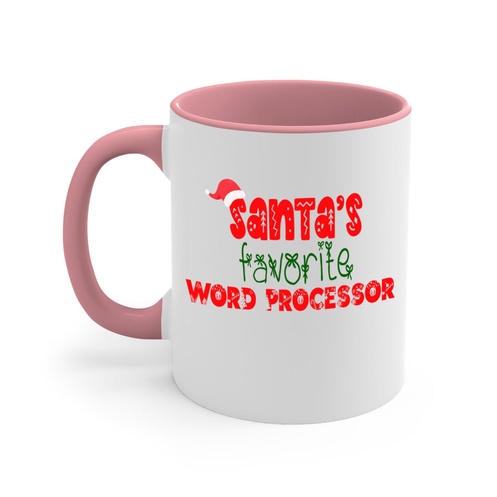 santas favorite word processor style 1158#- christmas-Mug / Coffee Cup