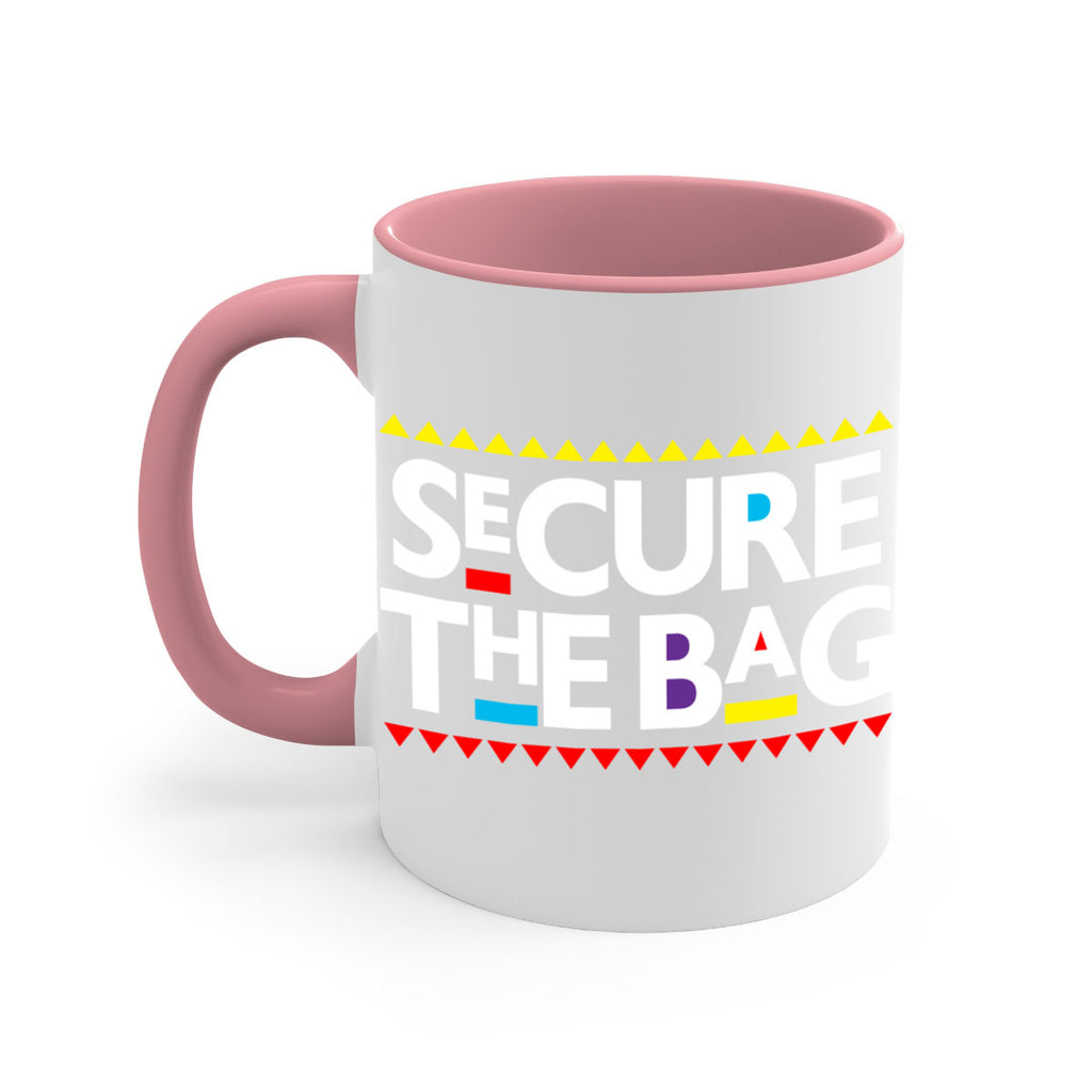 secure the bag 39#- black words - phrases-Mug / Coffee Cup