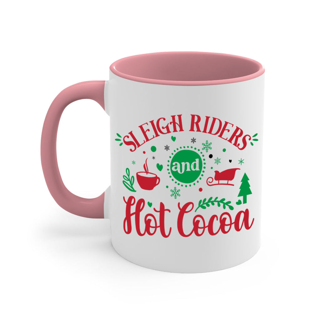 sleigh riders and hot cocoa style 1176#- christmas-Mug / Coffee Cup