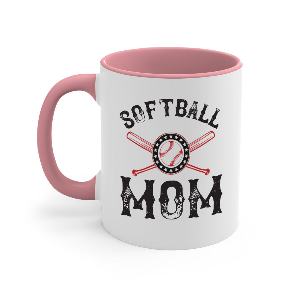 softball mom 66#- mom-Mug / Coffee Cup