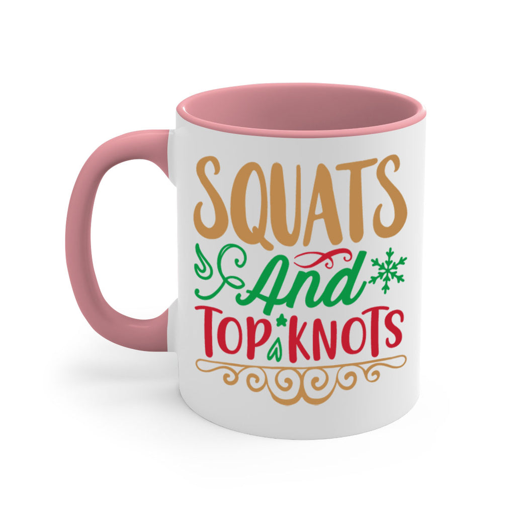 squats and top knots 10#- christmas-Mug / Coffee Cup