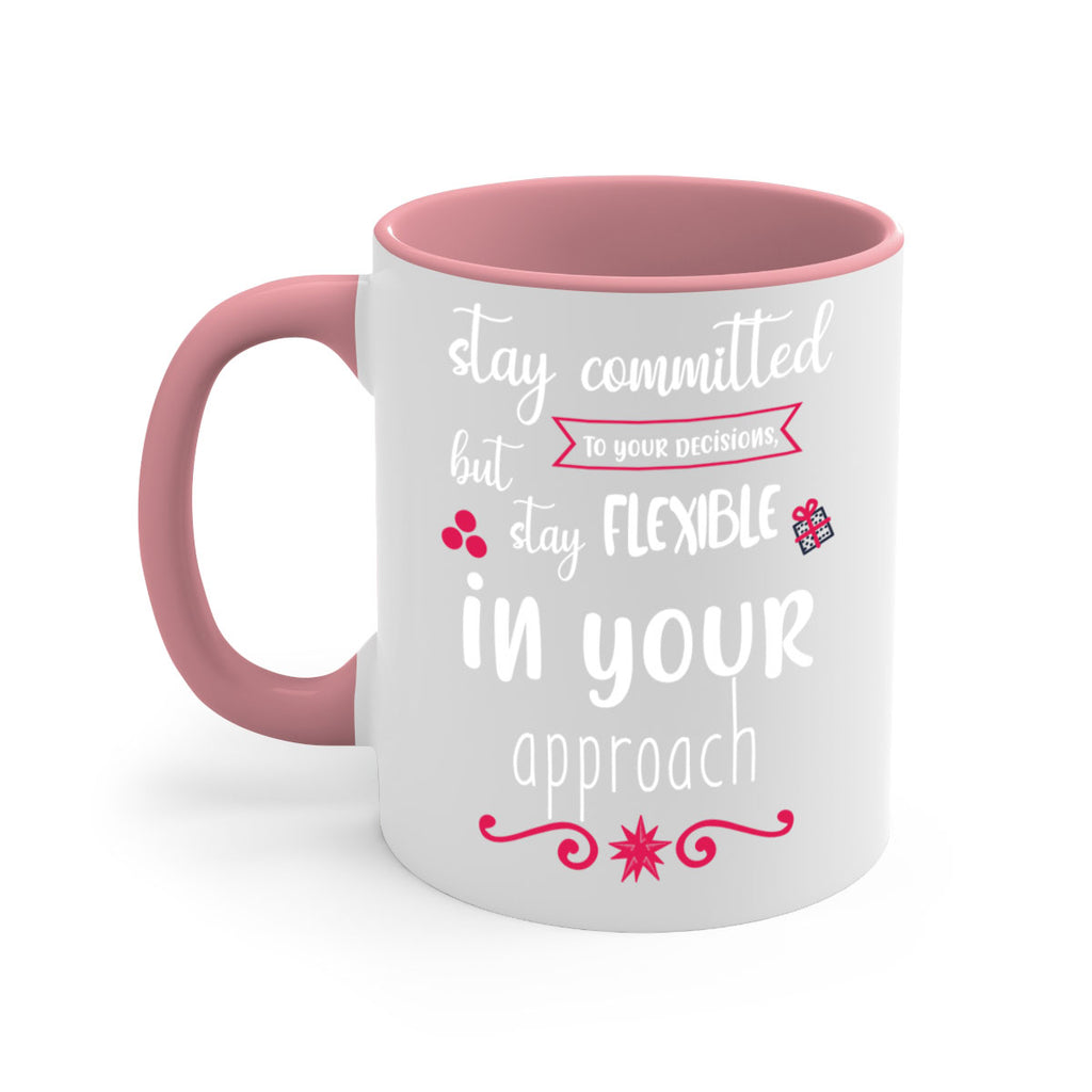 stay committed to your decisions, but stay flexible in your approach style 1182#- christmas-Mug / Coffee Cup