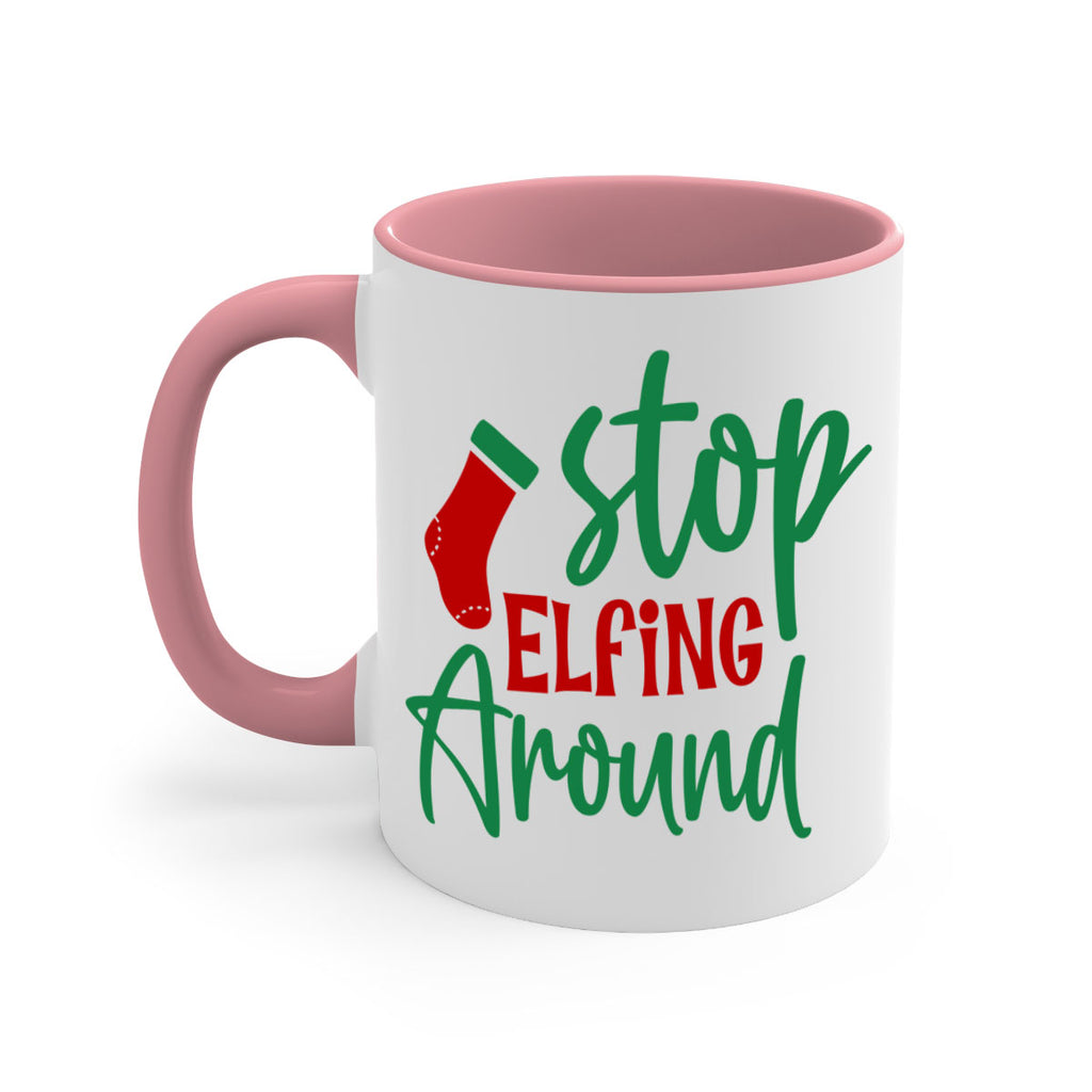 stop elfing around style 1183#- christmas-Mug / Coffee Cup