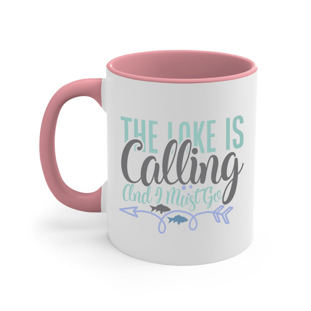 the lake is calling and i must go 194#- fishing-Mug / Coffee Cup