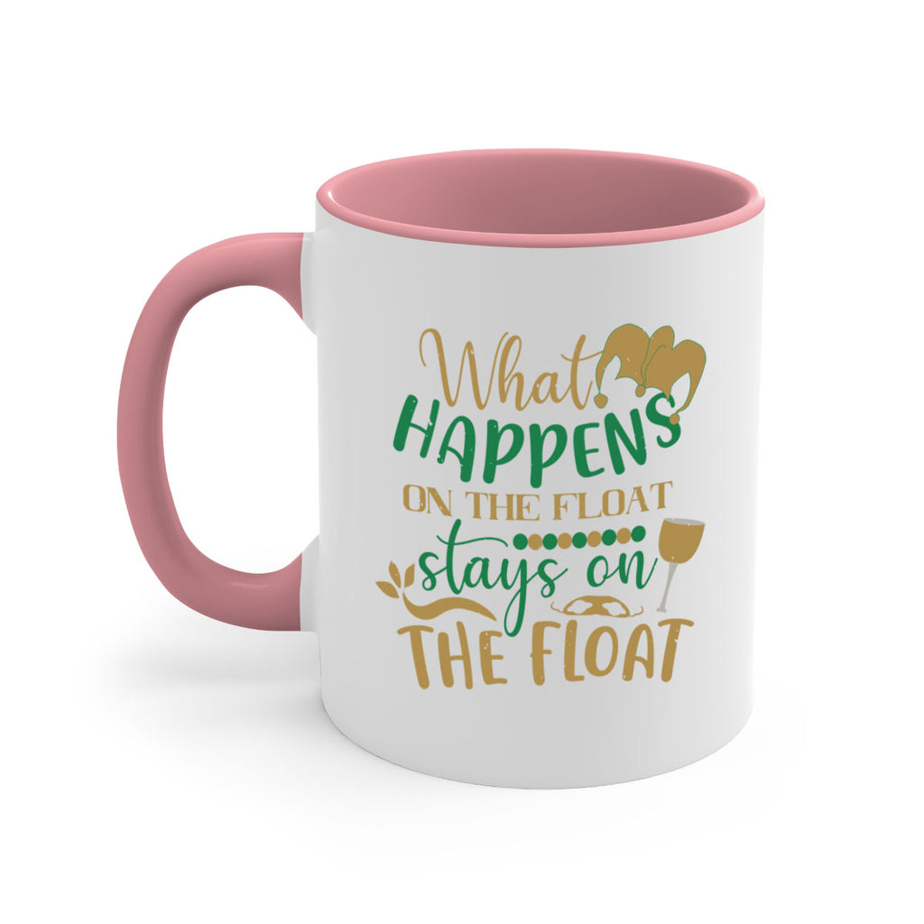 what happens on the float stays on the float 30#- mardi gras-Mug / Coffee Cup