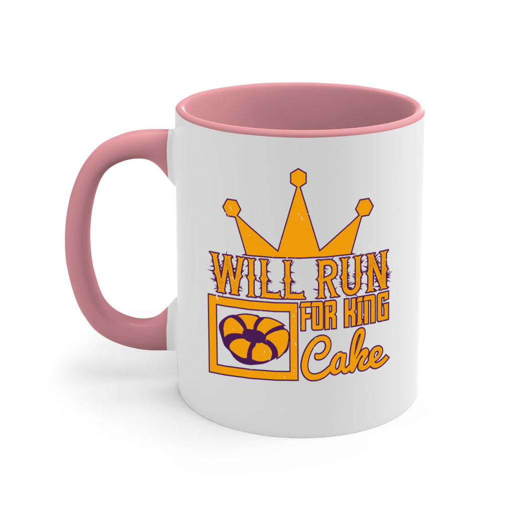will run for king cake 28#- mardi gras-Mug / Coffee Cup