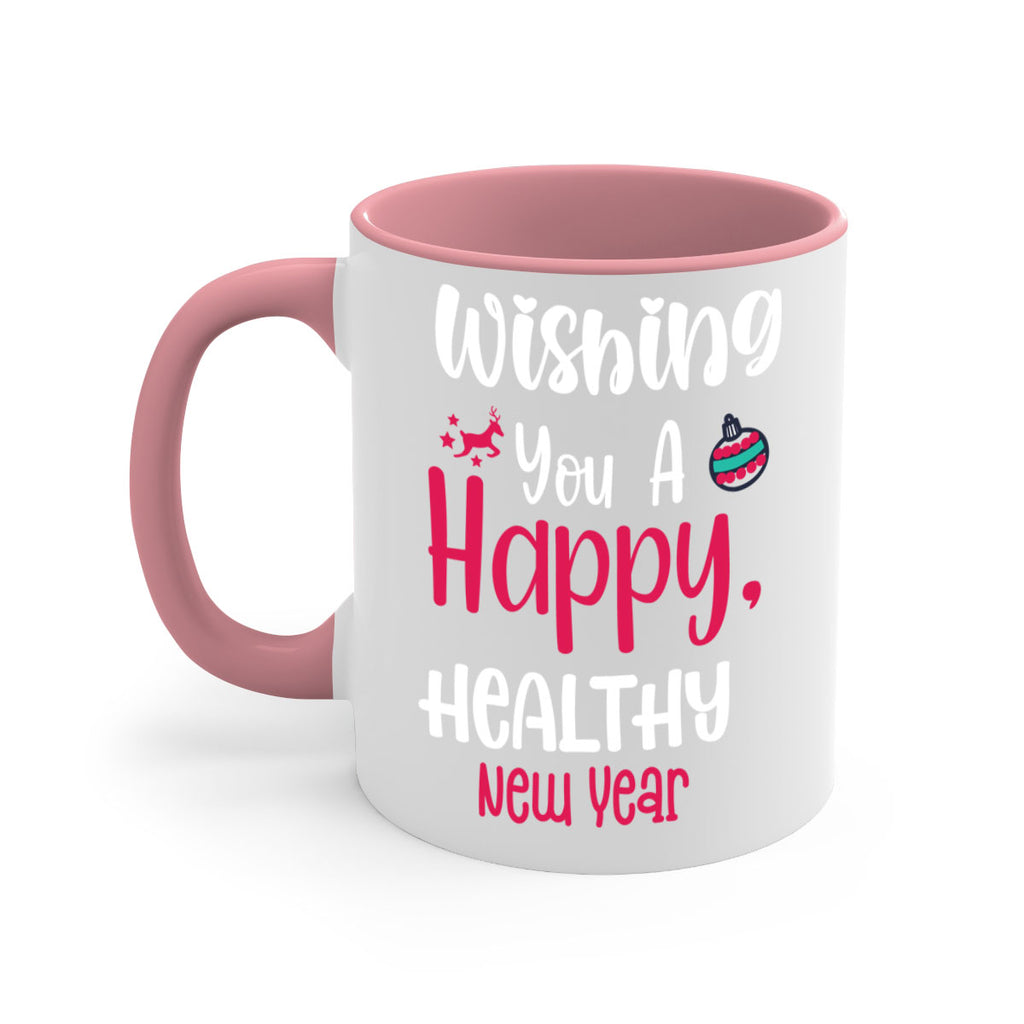 wishing you a happy, healthy new year style 1244#- christmas-Mug / Coffee Cup