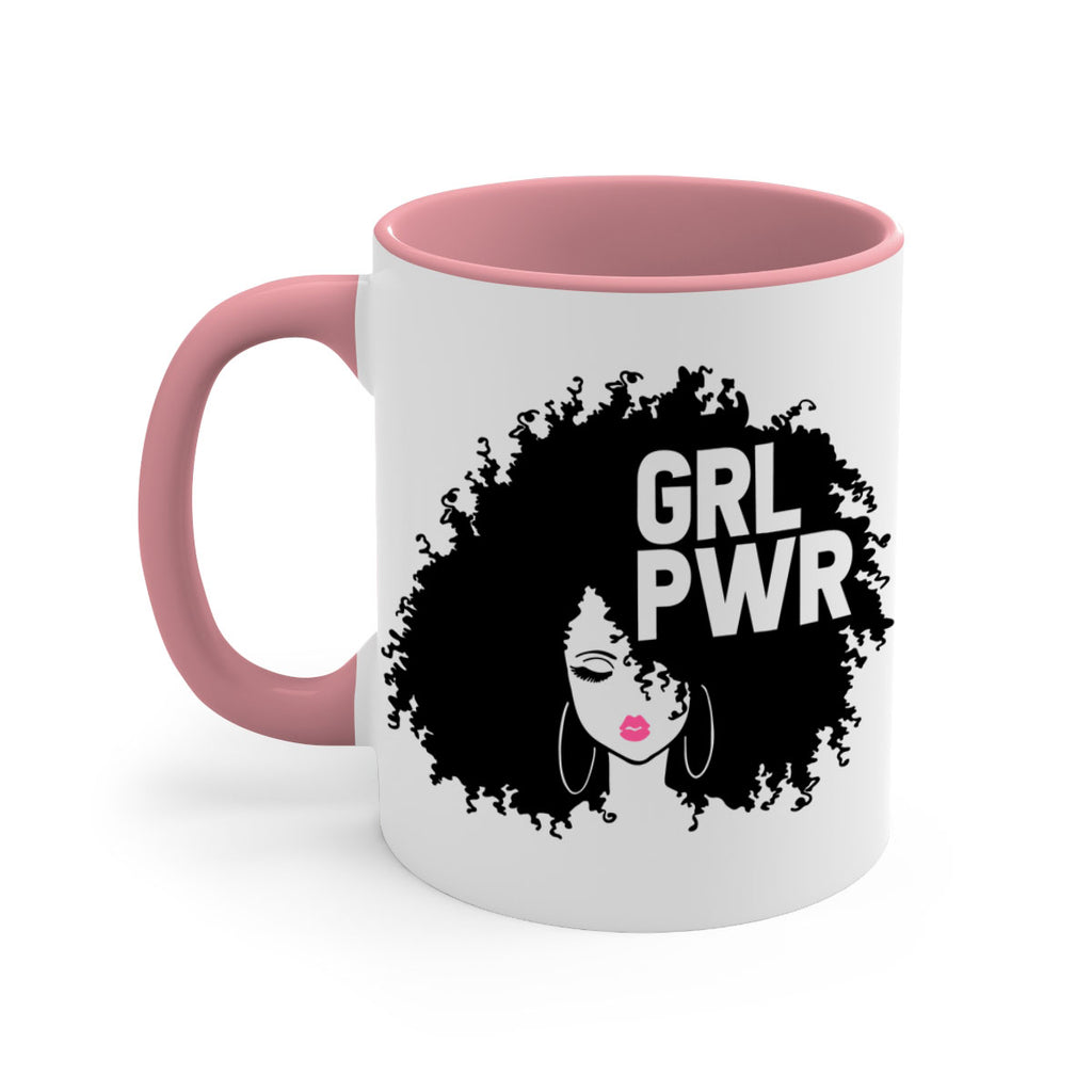 woman face grlpwr 1#- Black women - Girls-Mug / Coffee Cup