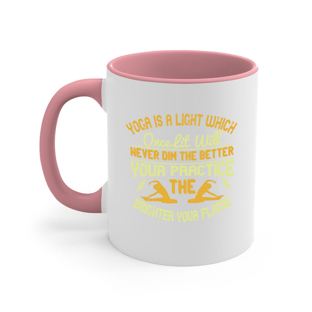 yoga is a light which once lit will never dim the better your practice the brighter your flame 26#- yoga-Mug / Coffee Cup