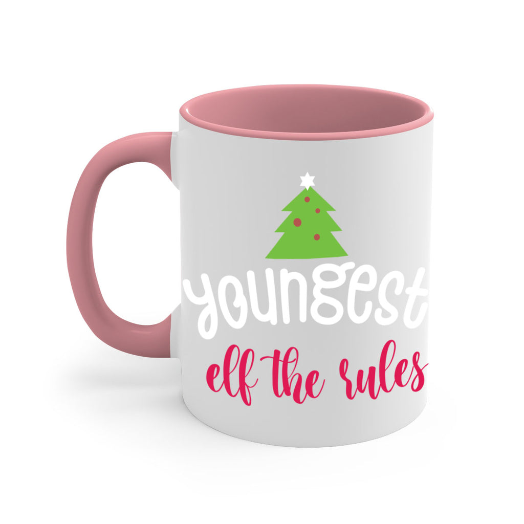 youngest elf the rules style 1253#- christmas-Mug / Coffee Cup