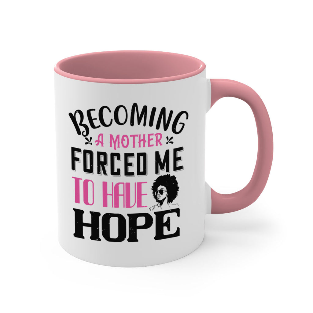 Becoming a mother forced me to have hope Style 37#- Afro - Black-Mug / Coffee Cup