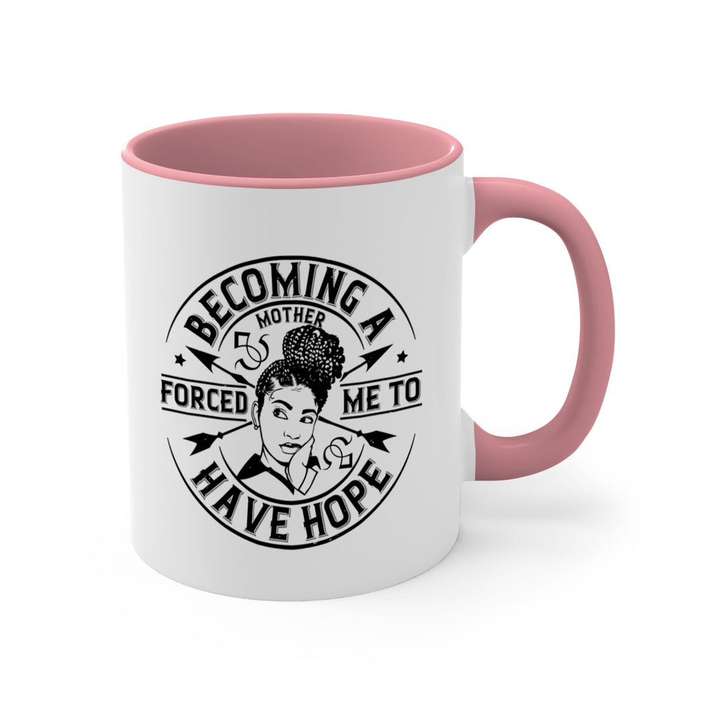 Becoming a mother forced me to have hope Style 44#- Afro - Black-Mug / Coffee Cup